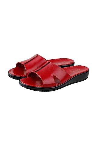 Ceyo 9200-3 Fashion Anatomik Kırmızı Kadın Terlik 36-41