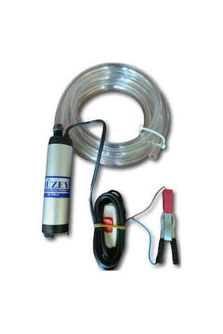 24 Volt Mini Dalgıç Sıvı Aktarma Pompası+hortum Seti Su,süt,yağ