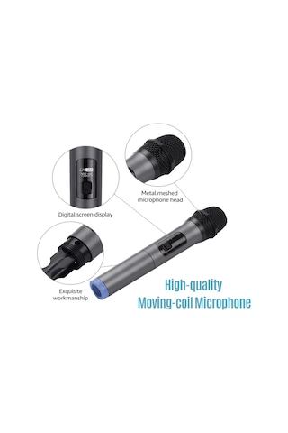 Ultratekno Wn01 Ses Sistemi Hoparlör İçin Kablosuz El Mikrofonu