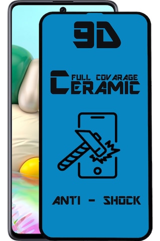 Samsung Uyumlu Galaxy A71 Tam Kaplayan Seramik Nano Esnek Ekran Koruyucu