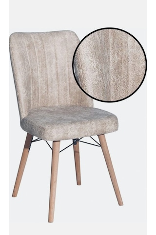 Kaliteli Bir Adet Kare Gold Mutfak Salon Sandalyesi Bej