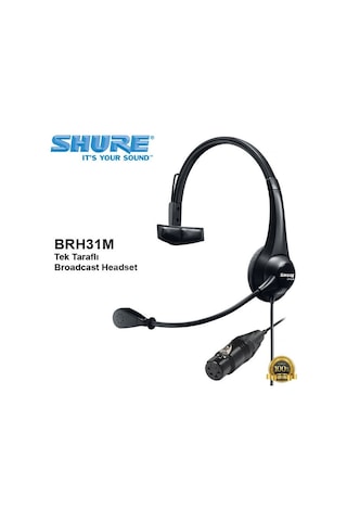 Shure Brh31M Tek Taraflı Broadcast Headset