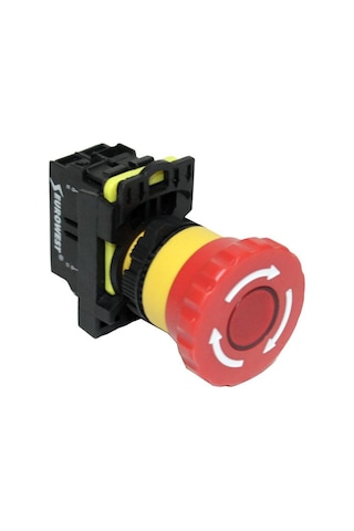 EUROWEST Ew-55-01Zfd Led Işıklı Acil Stop Butonu (220V)