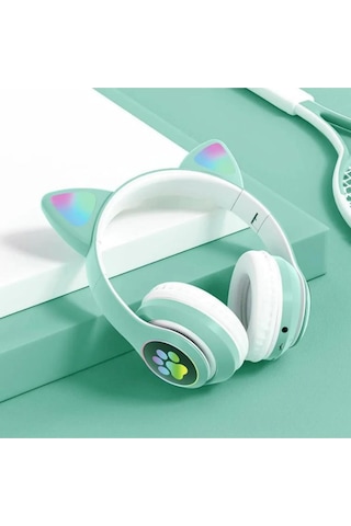 Kedi Kulağı Detaylı Kablosuz Rengarenk Işıklı Bluetooth Rgb Çocuk Oyuncu Kulaklık Üstün Performans Kedi Kulağı Detaylı Kablosuz Rengarenk Işıklı Bluetooth Rgb Çocuk Oyuncu Kulaklık Üstün Performans