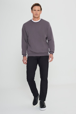 Ac&Co / Altınyıldız Classics Standart Fit Normal Kesim Bisiklet Yaka Erkek Sweatshirt - Koyu Gri