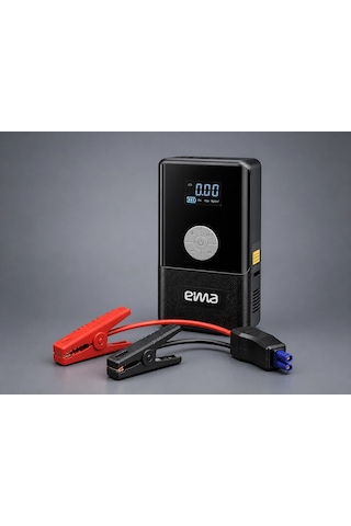 Eima 10000 Mah Akü Takviye Cihazı Kompresörlü Hava Pompası Powerbank Dijital Ekranlı El Fenerli Araç