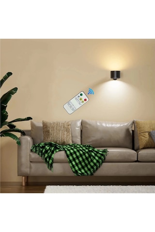 Uzaktan Kumandalı Duvar Lambası Usb Şarjlı 360 Dönebilen Manyetik Esnek Askılı Okuma Lambası Çok Renkli