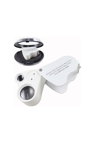 Bushman Led Işıklı Çift Göz 60X 30X Büyütme Büyüteç