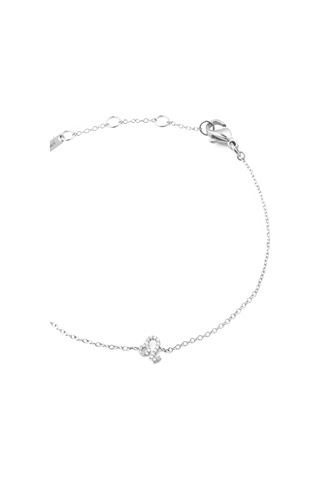 Crystal Zodiac Chain Bracelet Silver Gümüş