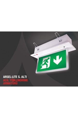 Arsel Arselite Ae-2223-L Sıva Altı Acil Çıkış Yönlendirme Armatür