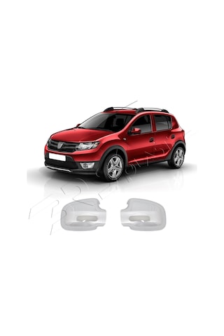 Dacia Sandero Stepway Uyumlu 2012-2020 Ayna Kapağı 2 Parça Abs Krom Kaplama