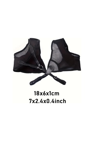 Chuangyinshop Siyah Nefes Alabilir Okçuluk Göğüs Koruyucu - Ayarlanabilir Polyester Atıcılık Yeleği