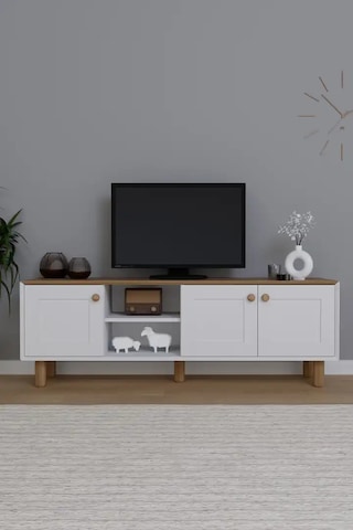 Bohem Serisi Garden Meşe - Beyaz Tv Ünitesi Garden Meşe & Beyaz