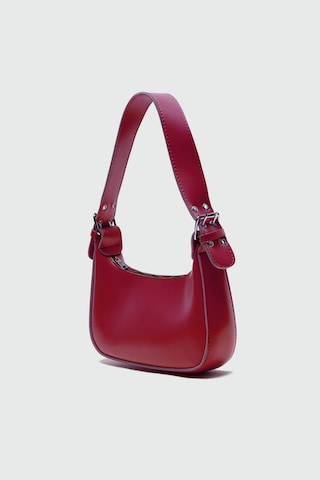 Shule Bags Muse Oval Baget Çanta Pembe Pembe