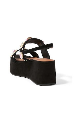 Kurt Geiger Taşlı Platform Topuklu Ayakkabı Siyah