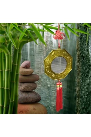 Çin Feng Shui Bagua Ayna 12x40 Cm