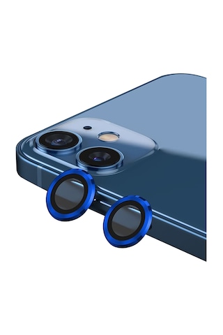 Nettech Apple Uyumlu iPhone 11 Damla Model 2in Kamera Cam Koruyucu - Mavi