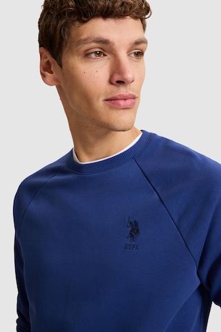 U.S. Polo Assn. Erkek İndigo Bisiklet Yaka Regular Fit Basic Sweatshirt 50329441-vr028 Indigo