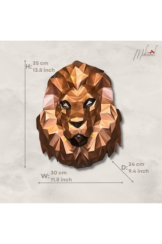 Aslan Origami Yaratıcılığı, Sevimli Hayvanı, El Yapımı Dekoru Ku