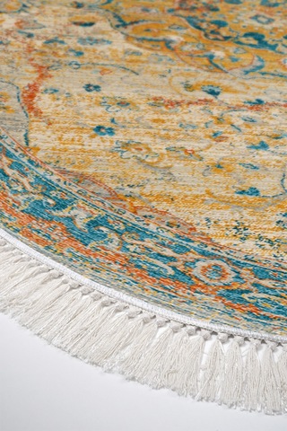 Eko Trend Djt Yıkanabilir Kaymaz Taban Oval 3 Lü Yatak Odası Takımı P1356 Vintage Turkuaz