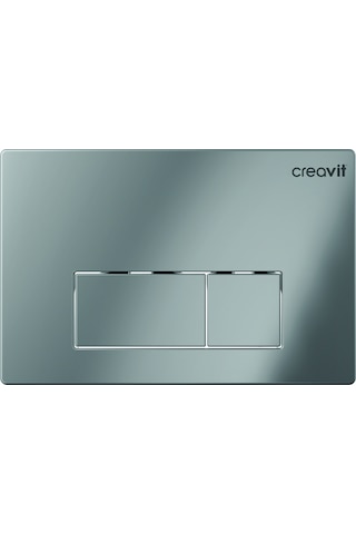Creavit Arc Parlak Krom Kaplama Kumanda Paneli GP8004.00 Krom
