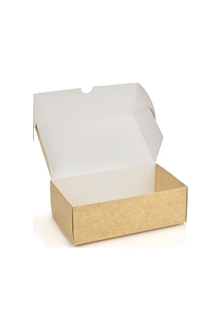 Kurabiye Kutusu Beyaz-kraft 21 X 12 Cm 25 Adet