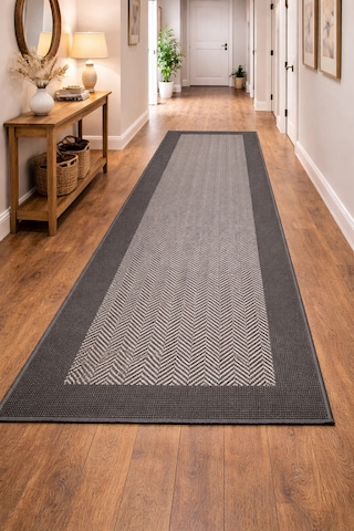 Mess Modern Dekoratif Yumuşak Dokulu Sisal Halı 3939 Gri Antrasit Çok Renkli