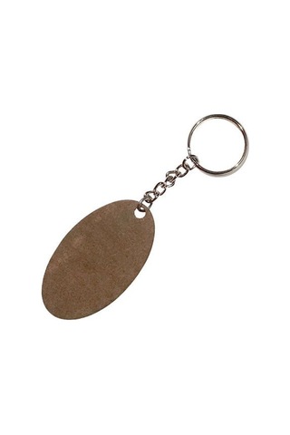 Hdf Tek Taraflı Anahtarlık - Oval