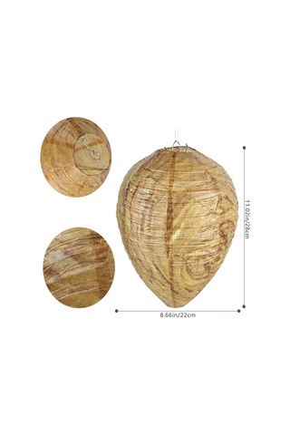 Reedark 5 Adet Asılsı Wasp Yuva Sokağı, Asma Tipi Sahte Arı Yuvaları, Bahçe Ve Dış Mekan İçin Arı Engelleme Ürünü
