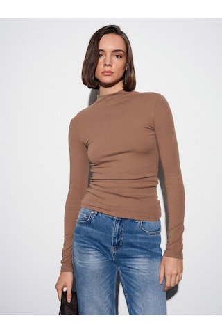 Dilvin 31433 Dik Yaka Top - Vizon