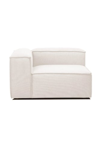 Mode Soft Köşe Modül Berjer 01 Kırık Beyaz Keten Kumaş İşbir Süng