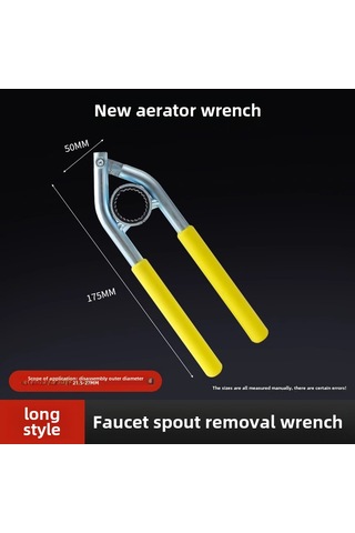 Maiyame Küçük Evler İçin Mutfak Ve Banyo Musluk Su Çıkış Filtresi Ve Burculuk Parçalarını Kolay Çıkarmak İçin Uzun Tip Profesyonel Somun Anahtarı Diğer