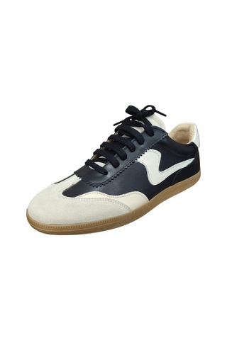 Mammamia D24ka-395 İnce Taban Deri Sneaker Kadın Ayakkabı Siyah