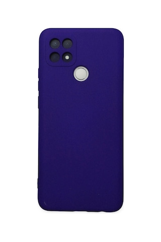 Mep Oppo A15 Kılıf Nano İçi Kadife Silikon - Mor Najmaddin renkli