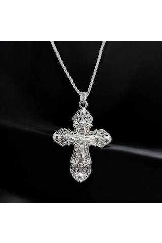 925 Ayar Gümüş Hac Unisex Kolye Gümüş