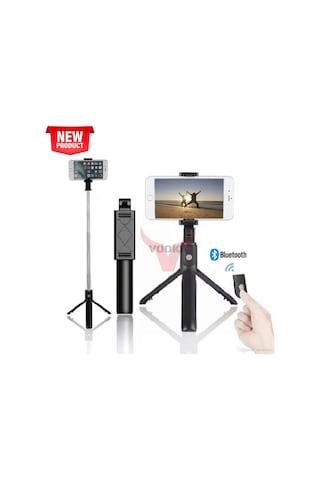 Bluetooth Kumandalı Selfie Çubuğu & Tripod 70 Cm
