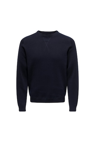 Only & Sons Onspın Reg 12 Solıd Crew Knıt Erkek Lacivert Kazak - 22027590 Lacivert