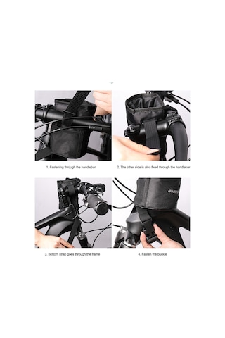 Wheel Up Sh006 Bisiklet Gidon Su Şişesi Tutucu Çanta Açık Mavi