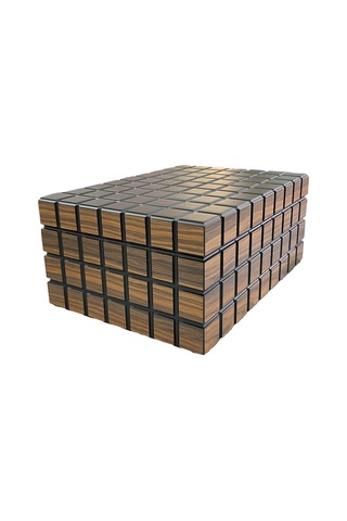 Mat Kahverengi Kaplama Humidor - Puro Saklama Kutusu