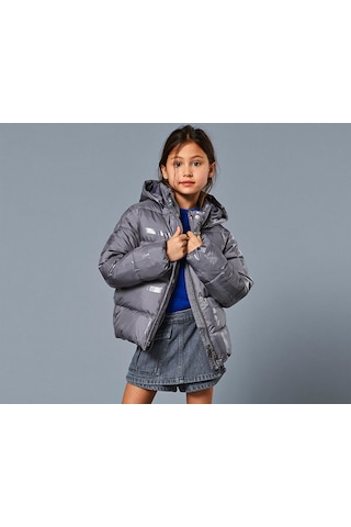 Only Kogmercedes Life Aop Puffer Çocuk Günlük Mont 15327417-december-sky Gri