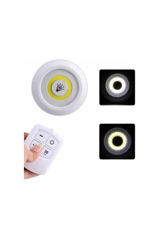 Home Dolap Işığı Mutfak Rafı Işığı Uzaktan Kumandalı 3 Lü Spot Led Lamba