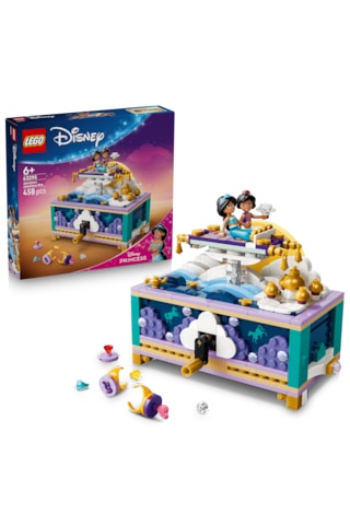 LEGO® ǀ Disney Princess Yasemin’in Mücevher Kutusu 43295 – 6 Yaş ve Üzeri için Mini Bebek İçeren Oyuncak Yapım Seti (458 Parça)