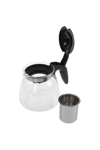 Çelik Süzgeçli Cam Demlik - 900 Ml