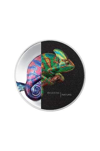 AgaKulche Bukalemun 2023 1 Ons Gümüş Sikke Coin