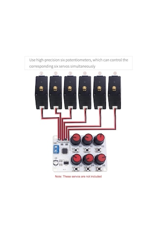 6 Kanal Potansiyometreli Servo Motor Kontrol Kartı