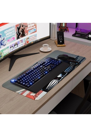 F1 Gaming Mouse Pad Kauçuk Kaymaz Taban Mousepad V2, 70x30 Xl