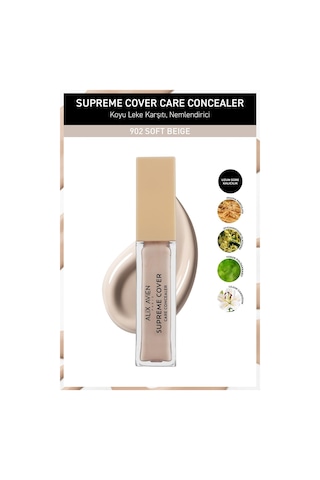 Alix Avien Kalıcı Nemlendirici Hücre Onarıcı Leke Karşıtı Kapatıcı Supreme Cover Concealer 902 Soft Beige