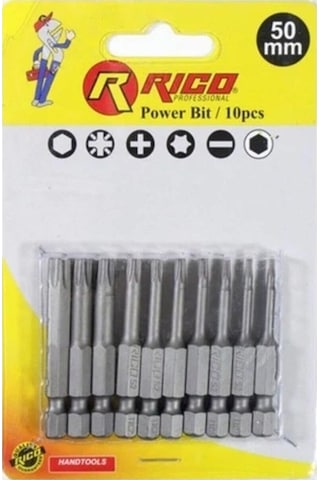 Rıco 005-KK1131 50MM 10 Parça Allen Bits Uç Seti Rıco 005-KK1131 50MM 10 Parça Allen Bits Uç Seti