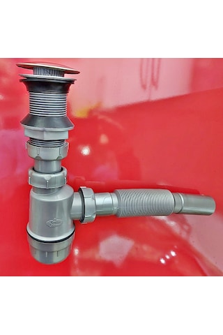 Yapıtaşı Taslı Koku Önleyicili Pop-up Bas Aç Lavabo Gider Sifonu