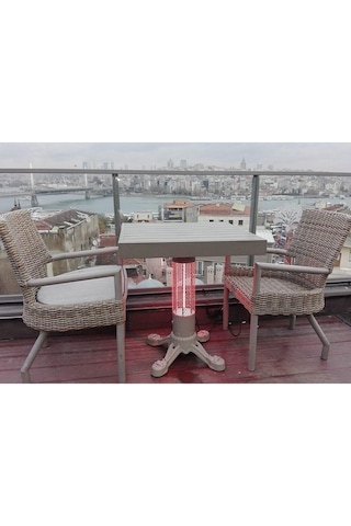 Hottable Tekno Plus 1500 W Uzaktan Kumandalı Isı Kademeli Infrared Isıtıcılı Masa